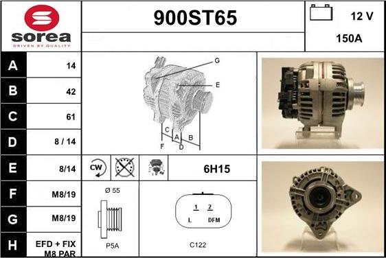 STARTCAR 900ST65 - Laturi inparts.fi