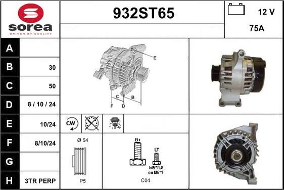 STARTCAR 932ST65 - Laturi inparts.fi