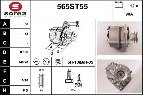 STARTCAR 565ST55 - Laturi inparts.fi