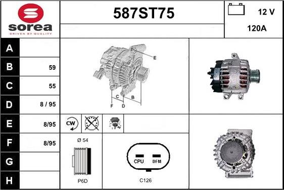 STARTCAR 587ST75 - Laturi inparts.fi