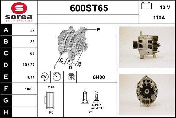 STARTCAR 600ST65 - Laturi inparts.fi