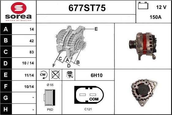 STARTCAR 677ST75 - Laturi inparts.fi