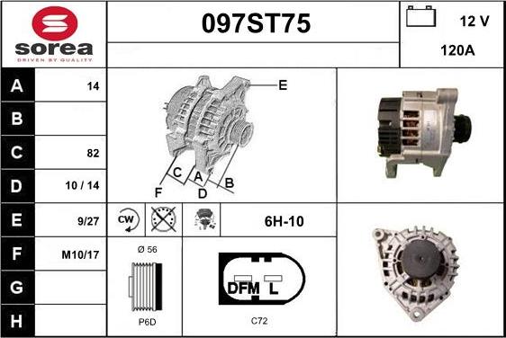 STARTCAR 097ST75 - Laturi inparts.fi