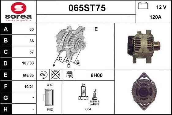 STARTCAR 065ST75 - Laturi inparts.fi