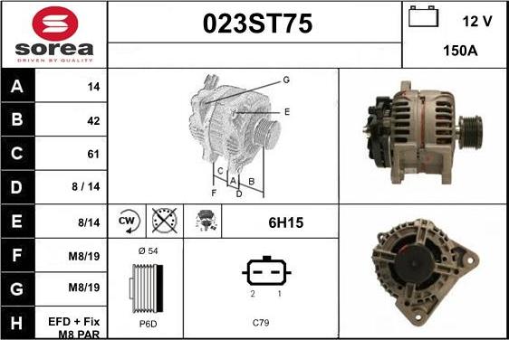 STARTCAR 023ST75 - Laturi inparts.fi