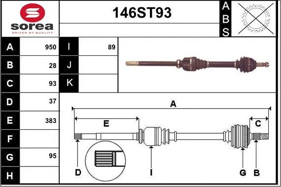 STARTCAR 146ST93 - Vetoakseli inparts.fi