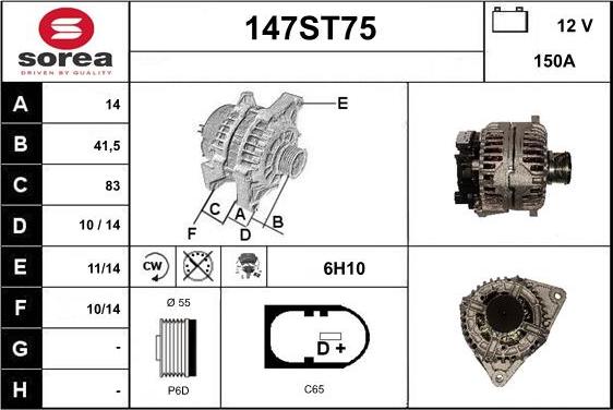 STARTCAR 147ST75 - Laturi inparts.fi