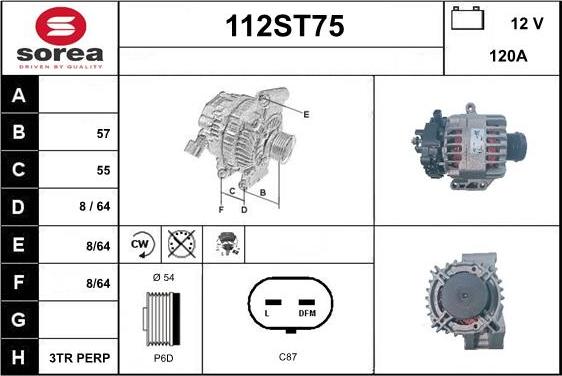 STARTCAR 112ST75 - Laturi inparts.fi