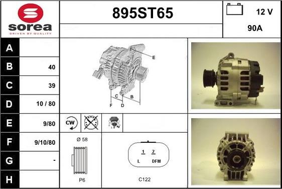 STARTCAR 895ST65 - Laturi inparts.fi