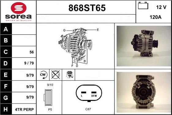 STARTCAR 868ST65 - Laturi inparts.fi