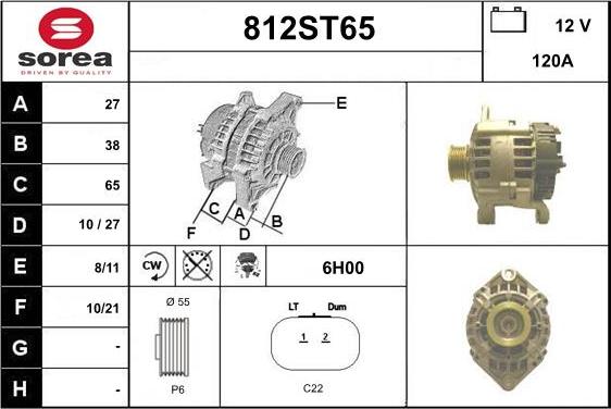 STARTCAR 812ST65 - Laturi inparts.fi