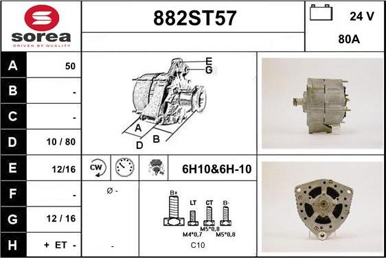 STARTCAR 882ST57 - Laturi inparts.fi