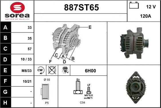 STARTCAR 887ST65 - Laturi inparts.fi