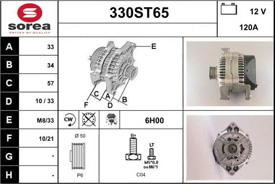 STARTCAR 330ST65 - Laturi inparts.fi