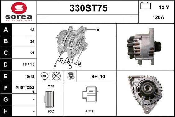 STARTCAR 330ST75 - Laturi inparts.fi