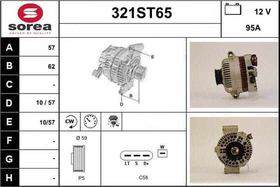 STARTCAR 321ST65 - Laturi inparts.fi