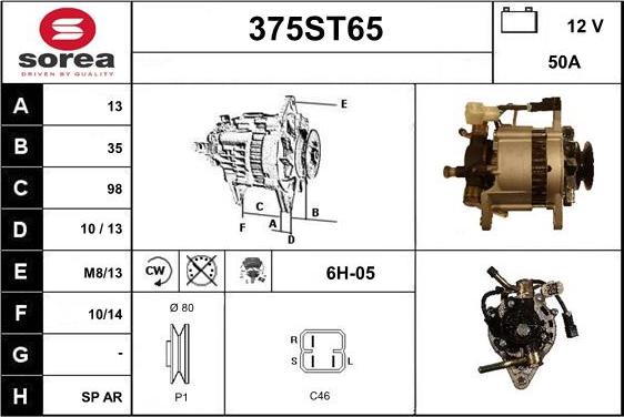 STARTCAR 375ST65 - Laturi inparts.fi