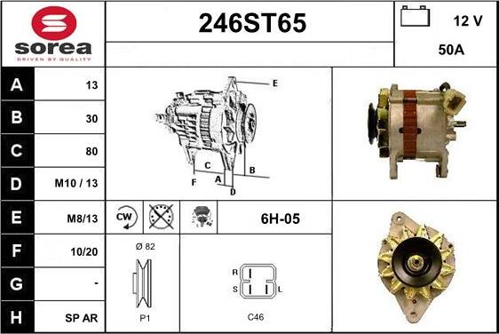 STARTCAR 246ST65 - Laturi inparts.fi