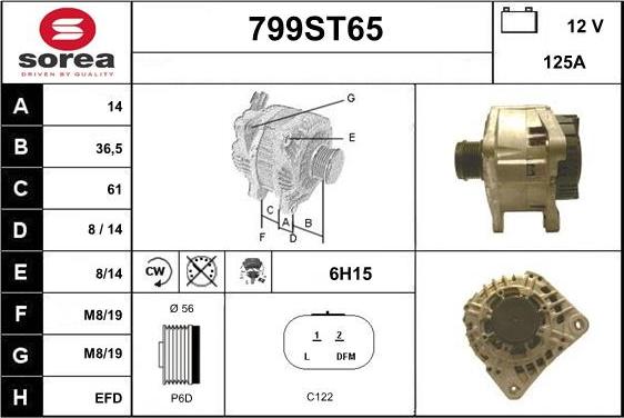 STARTCAR 799ST65 - Laturi inparts.fi