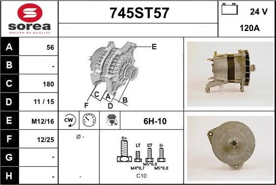 STARTCAR 745ST57 - Laturi inparts.fi