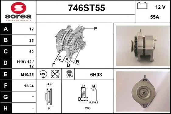 STARTCAR 746ST55 - Laturi inparts.fi