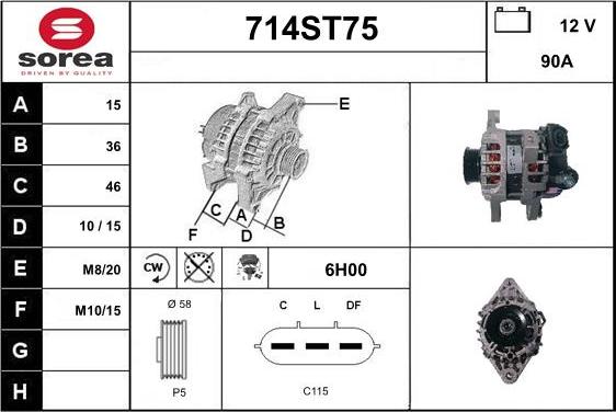 STARTCAR 714ST75 - Laturi inparts.fi