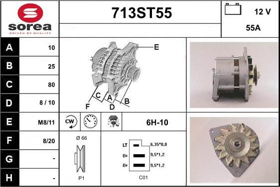 STARTCAR 713ST55 - Laturi inparts.fi