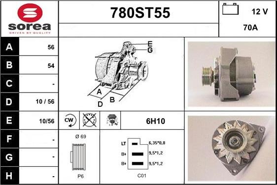 STARTCAR 780ST55 - Laturi inparts.fi