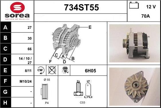 STARTCAR 734ST55 - Laturi inparts.fi