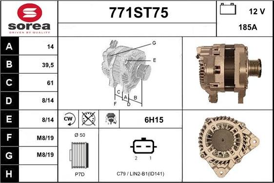 STARTCAR 771ST75 - Laturi inparts.fi