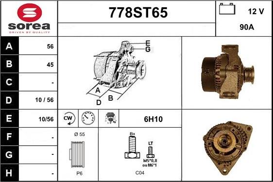 STARTCAR 778ST65 - Laturi inparts.fi