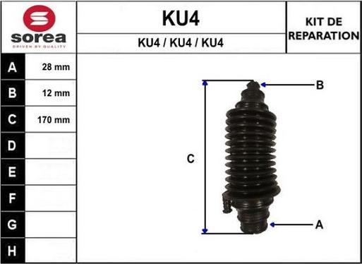 STARTCAR KU4 - Paljekumi, vetoakseli inparts.fi