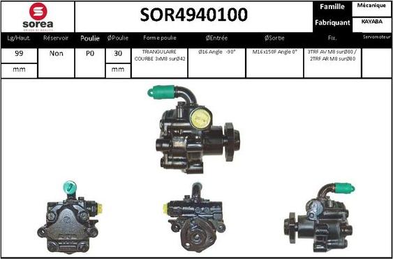 STARTCAR SOR4940100 - Hydrauliikkapumppu, ohjaus inparts.fi