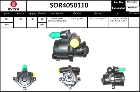 STARTCAR SOR4050110 - Hydrauliikkapumppu, ohjaus inparts.fi
