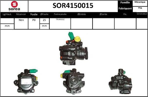 STARTCAR SOR4150015 - Hydrauliikkapumppu, ohjaus inparts.fi