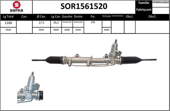 STARTCAR SOR1561520 - Ohjausvaihde inparts.fi