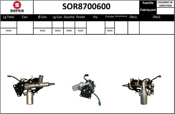 STARTCAR SOR8700600 - Ohjauspylväs inparts.fi