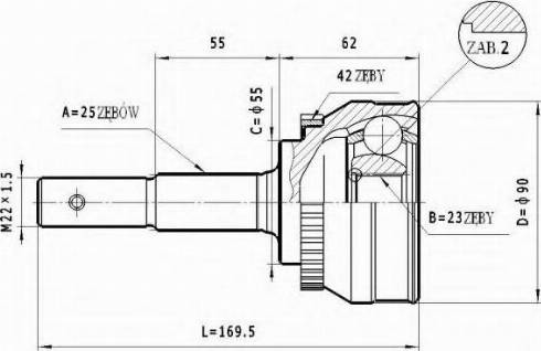 Statim C.551 - Nivelsarja, vetoakseli inparts.fi