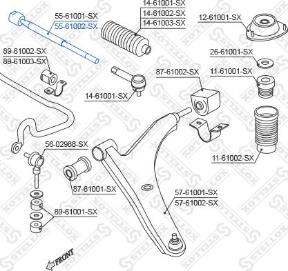 Stellox 55-61002-SX - Raidetangon pää, suora inparts.fi