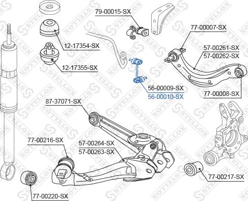 Stellox 56-00010-SX - Tanko, kallistuksenvaimennin inparts.fi