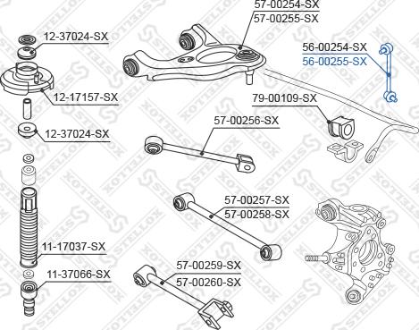 Stellox 56-00255-SX - Tanko, kallistuksenvaimennin inparts.fi