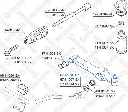 Stellox 57-61006-SX - Tukivarsi, pyöräntuenta inparts.fi