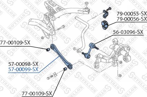 Stellox 57-00099-SX - Tukivarsi, pyöräntuenta inparts.fi