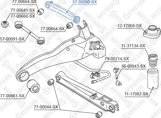 Stellox 57-00090-SX - Tanko, pyöränripustus inparts.fi