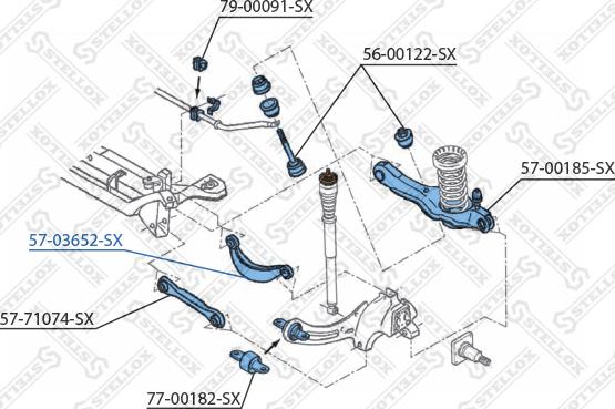 Stellox 57-03652-SX - Tukivarsi, pyöräntuenta inparts.fi