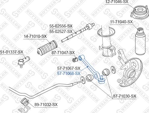 Stellox 57-71068-SX - Tukivarsi, pyöräntuenta inparts.fi