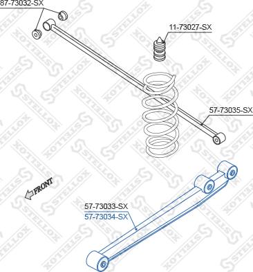 Stellox 57-73034-SX - Tukivarsi, pyöräntuenta inparts.fi