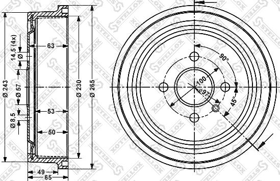 Stellox 6025-3614-SX - Jarrurumpu inparts.fi