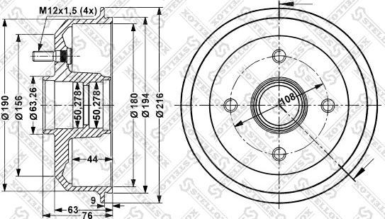 Stellox 6025-2526-SX - Jarrurumpu inparts.fi