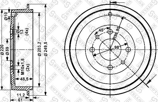 Stellox 6025-2314-SX - Jarrurumpu inparts.fi